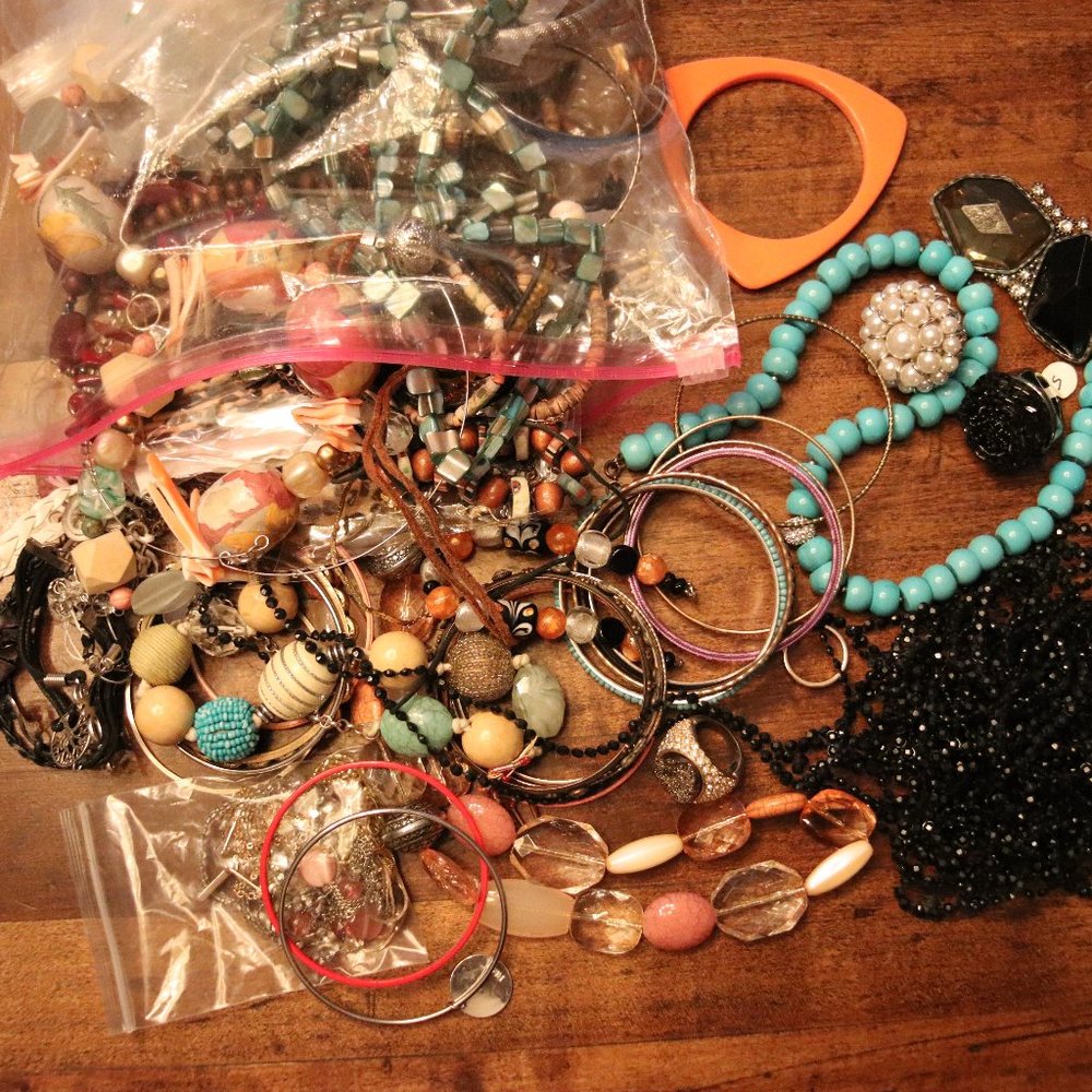 Wonderful  LOT of 4+ pounds of jewelry -  vintage - wearable - excellent